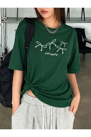 Unisex Kurdele Baskılı Tasarım Tshirt