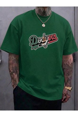 Erkek Dodgers Baskılı Tasarım Tshirt