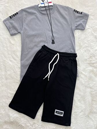 Kolye Hediyeli Kolları Desenli Takım