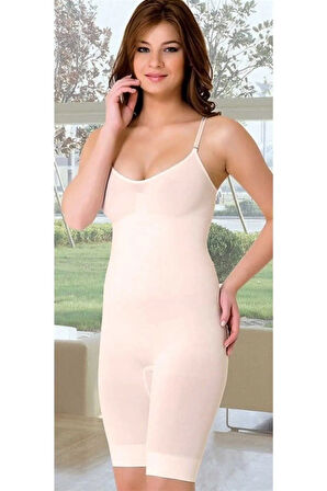 Kadın Bej Tam Boy Korse