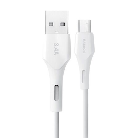 Raedox Usb To Micro 18W 3.4A Hızlı Kablo