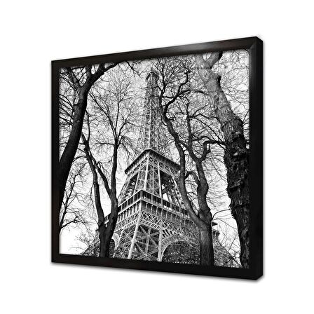 Fransa Eyfel Kulesi Çerçeveli Cam Tablo