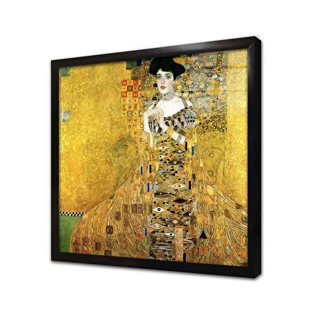 Adele Bloch Bauer Çerçeveli Cam Tablo