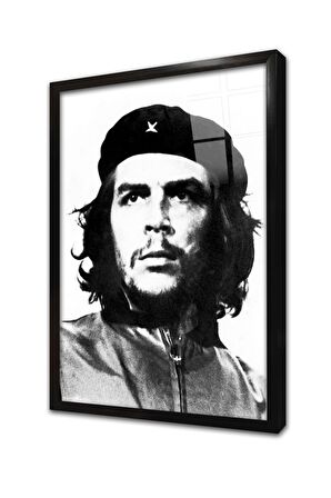 Che Guevara Posteri Çerçeveli Cam Tablo