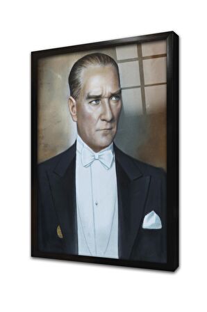 Atatürk Çerçeveli Cam Tablo
