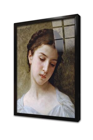 Kadın Çerçeveli Cam Tablo