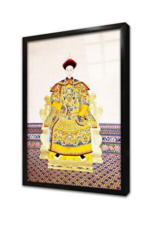 Japon Adam Çerçeveli Cam Tablo