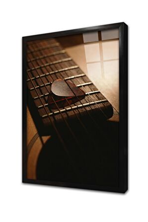 Gitar Çerçeveli Cam Tablo