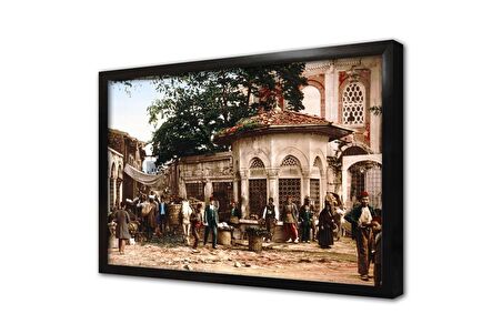 Eski İstanbul Çerçeveli Cam Tablo