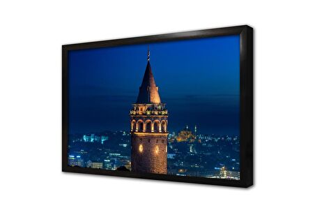 İstanbul Galata Kulesi Çerçeveli Cam Tablo