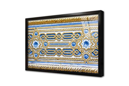 Osmanlı Mozaik Süsleme Çerçeveli Cam Tablo