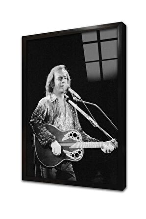 Rolling Stones Çerçeveli Cam Tablo