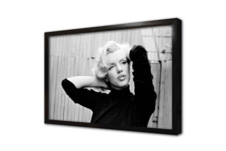 Marilyn Monroe Çerçeveli Cam Tablo