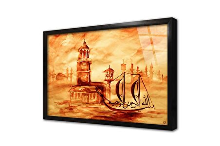 İstanbul Kız Kulesi Çerçeveli Cam Tablo