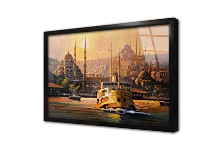 İstanbul Çerçeveli Cam Tablo