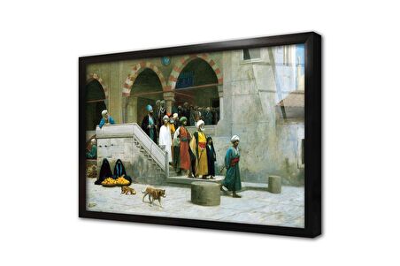 Semerkand Avlusu Çerçeveli Cam Tablo