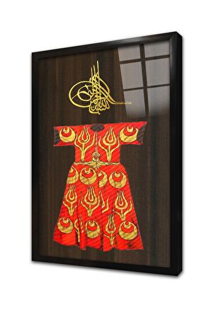 Osmanlı Kaftan Çerçeveli Cam Tablo