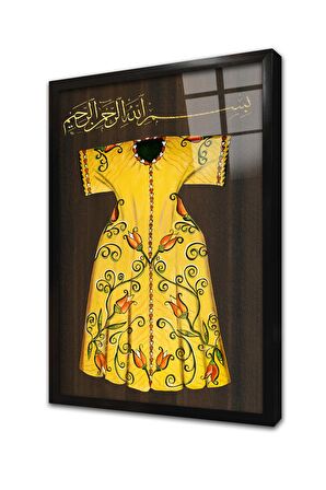 Osmanlı Kaftan Çerçeveli Cam Tablo