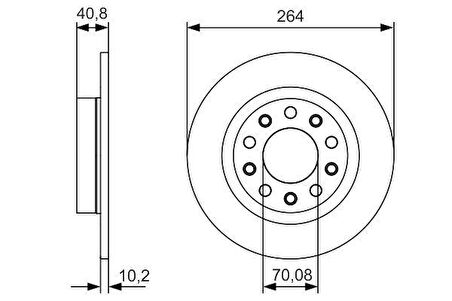 BOSCH Alfa Romeo Giulietta Arka Fren Disk & Balata Takımı (2010-2020)