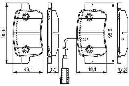 BOSCH Alfa Romeo Giulietta Arka Fren Disk & Balata Takımı (2010-2020)