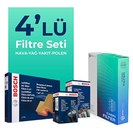 BOSCH Land Rover Discovery 2.7 Filtre Bakım Seti (2004-2010) 4 lü