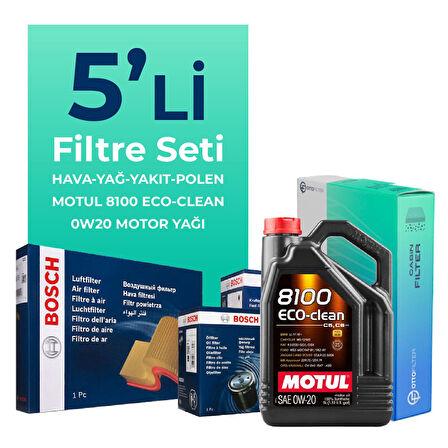 BOSCH Mercedes Vito 114 CDI 2.0 Dizel Filtre Bakım Seti Motul Motor Yağlı (2019-2024) 5 Li