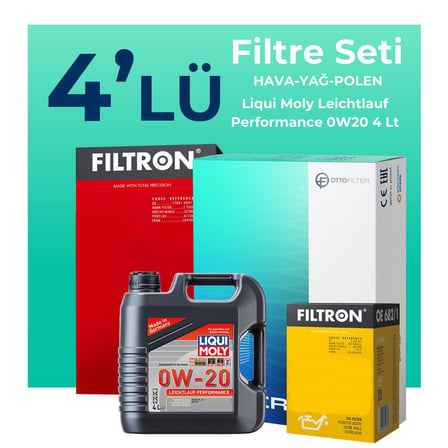 Filtron Honda HR-V 1.5 Benzin Filtre Bakım Seti Liqui Moly Motor Yağlı (2015-2021) 4 Lü