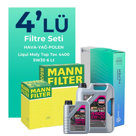 MANN Renault Talisman 1.6 Dizel Filtre Bakım Seti Liqui Moly Motor Yağlı (2015-2018) 4 Lü