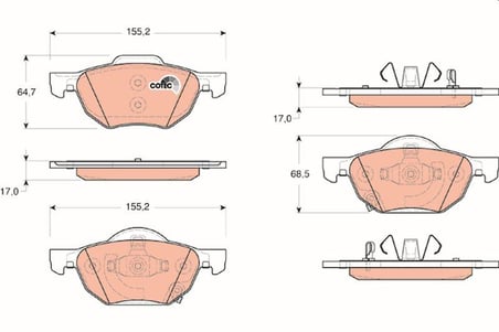 Honda Accord Ön Fren Balatası 2003-2008