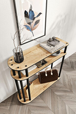 Ravilo Caprio Dekoratif Raflı Dresuar Meşe