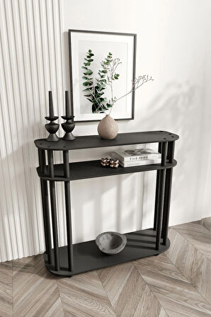 Ravilo Cruise Dekoratif Raflı Dresuar Siyah