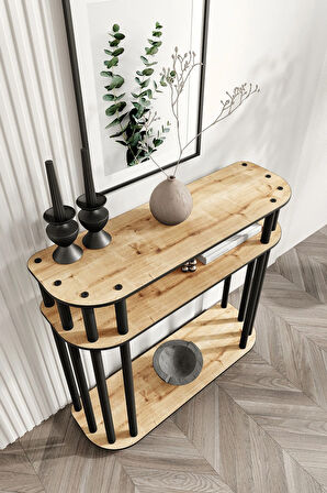 Ravilo Cruise Dekoratif Raflı Dresuar Meşe