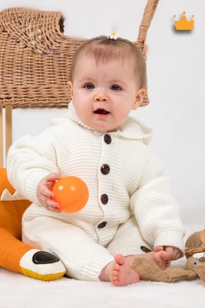 Babyhola Triko İçi Welsoft Kız-Erkek Bebek Tulum 2809
