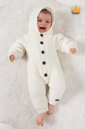 Babyhola Triko İçi Welsoft Kız-Erkek Bebek Tulum 2809
