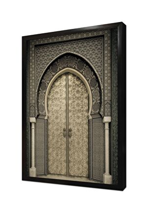 Ahşap Oyma Kapı Çerçeveli Mdf Tablo