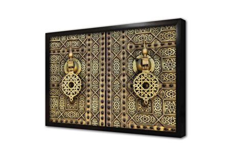 Ahşap Oyma Kapı Çerçeveli Mdf Tablo