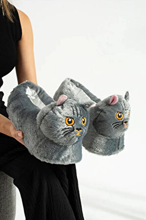 Devida Yumuşak Taban Sevimli Hayvan Kedi Panduf