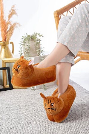 Devida Yumuşak Taban Sevimli Hayvan Kedi Panduf