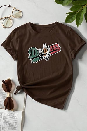 Erkek Dodgers Baskılı Tasarım Tshirt