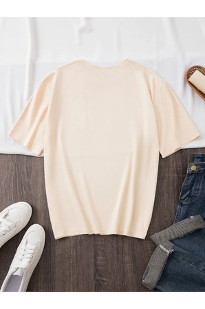Unisex Smile Baskılı Tasarım Tshirt