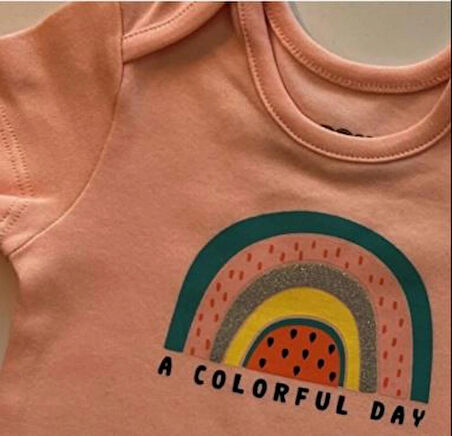 2'li Kız Bebek Kısa Kol Zıbın Body cotton 3çıtçıtlı Zarf Yakalı Oeko-tex Class 1 Sertifikalı