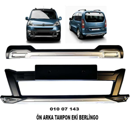 Citroen berlingo ön ve arka tampon koruma difüzör 2009+