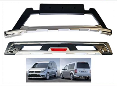 Volkswagen caddy ön ve arka tampon koruma difüzör 2015+