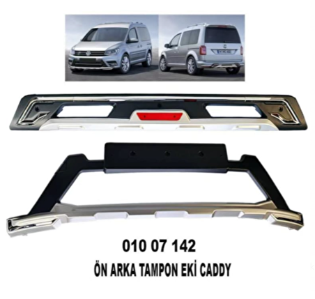 Volkswagen caddy ön ve arka tampon koruma difüzör 2015+