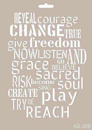 A4 SERİSİ STENCIL AS558 21X29