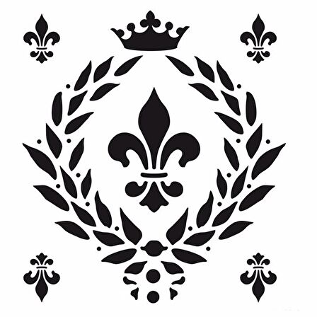 HD005 Home Dekor Stencil 45x45