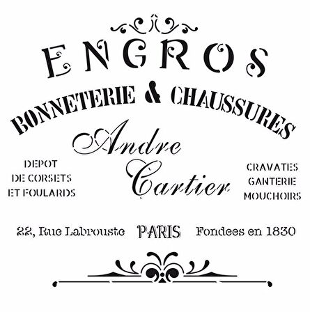 HOME DECOR STENCIL HD-24 45X45