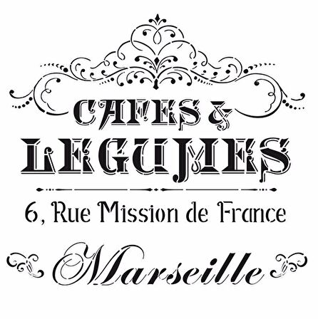 HOME DECOR STENCIL HD-25 45X45