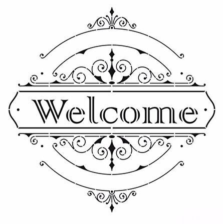 HOME DECOR STENCIL HD-43 45X45