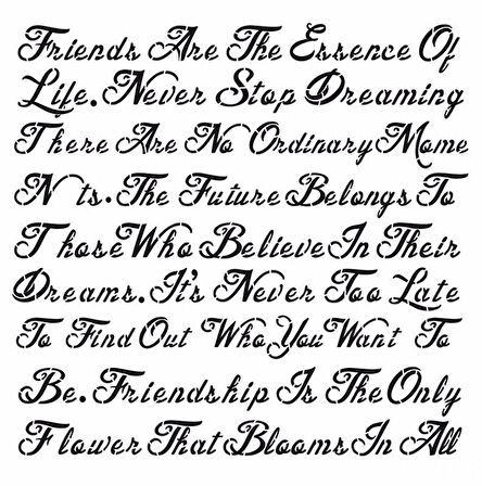 HOME DECOR STENCIL HD-52 45X45